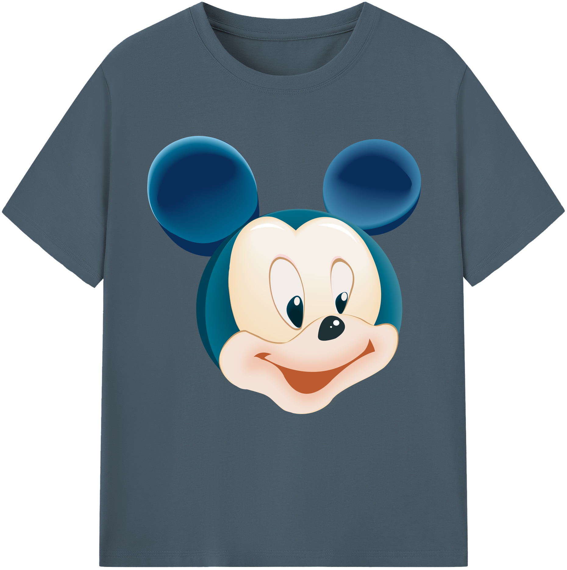 （画像用） ミッキーマウス Mickey Mouse 綿100％半袖Tシャツ（フロントプリント）